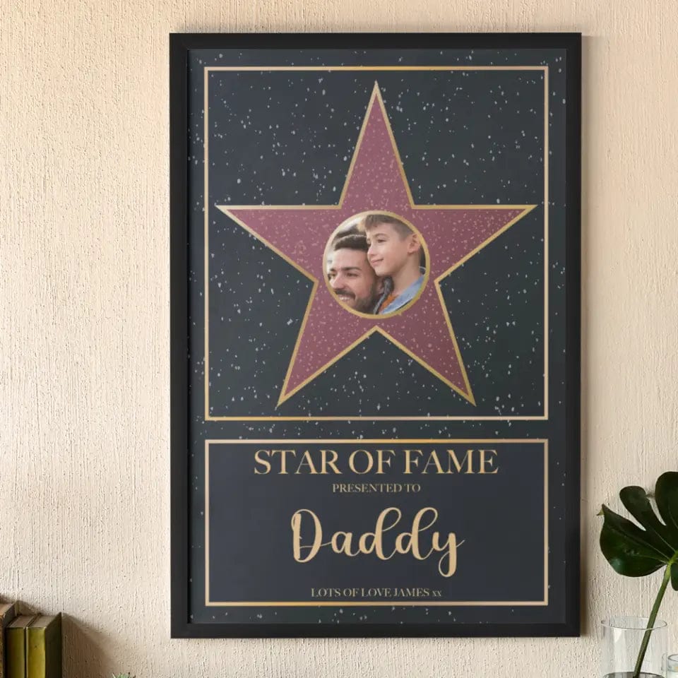 Star of Fame Framed Print
